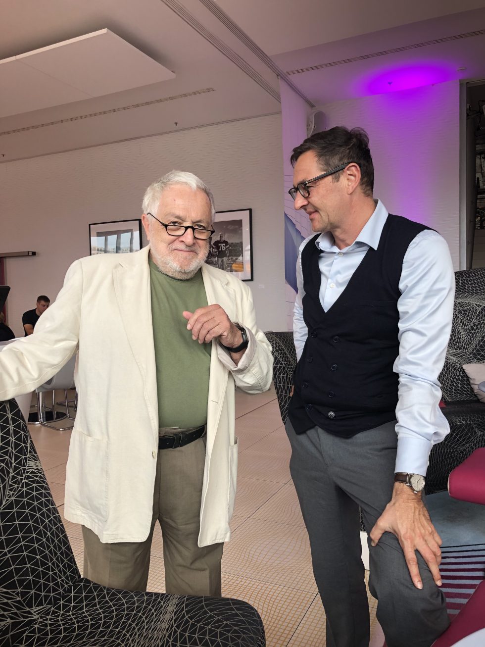 Titus Gebel with Henryk Broder